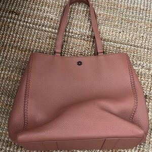 Dagne Dover large Allyn Tote in Warm Dust Leather